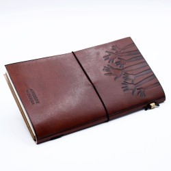 Leather Journal - True Friends - Marrom (80 páginas)