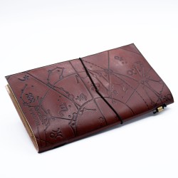 Leather Journal - My Bucket List Book - Braun (80 Seiten)