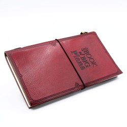 Leather Journal - Little Book of Big Plans - Red (80 pages)