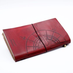 Leather Journal - Pequeno Livro dos Grandes Planos - Vermelho (80 páginas)