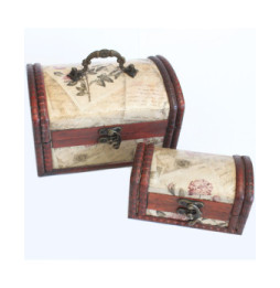 Juegos de 2 cajas coloniales - Rose Design