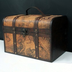 Ancient Map Chest - Set of 3