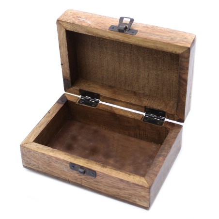 Boîte en bois blanc - 6x4 design aztèque