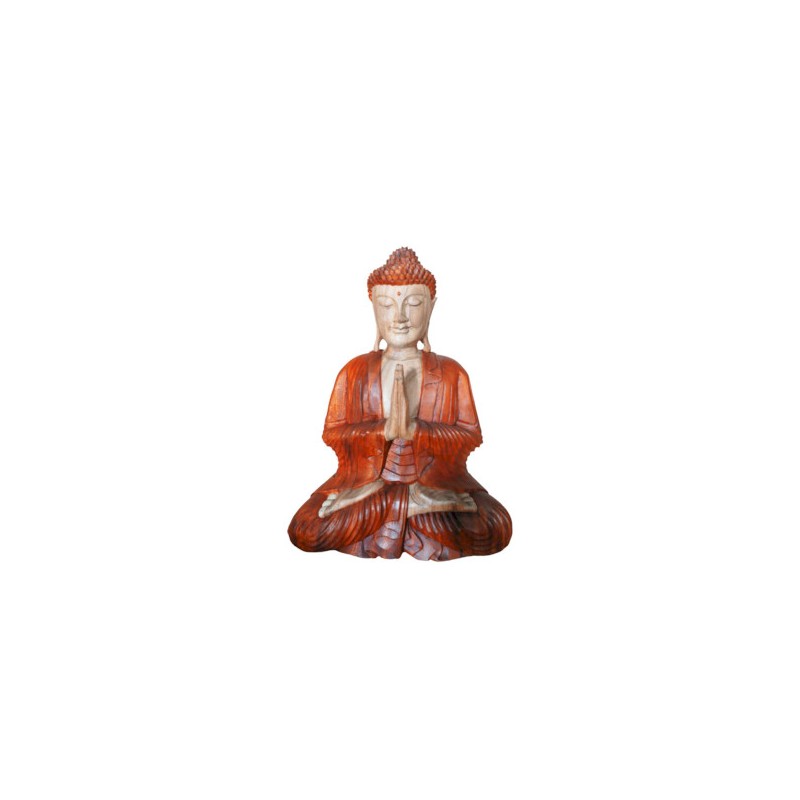 Handgeschnitzte Buddha Statue - 30cm Willkommen-HANDGESCHNITZTE BUDDHA-STATUEN-HOSTENATURA