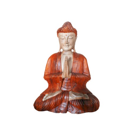 Ręcznie rzeźbiona statua Buddy - 30cm Witamy