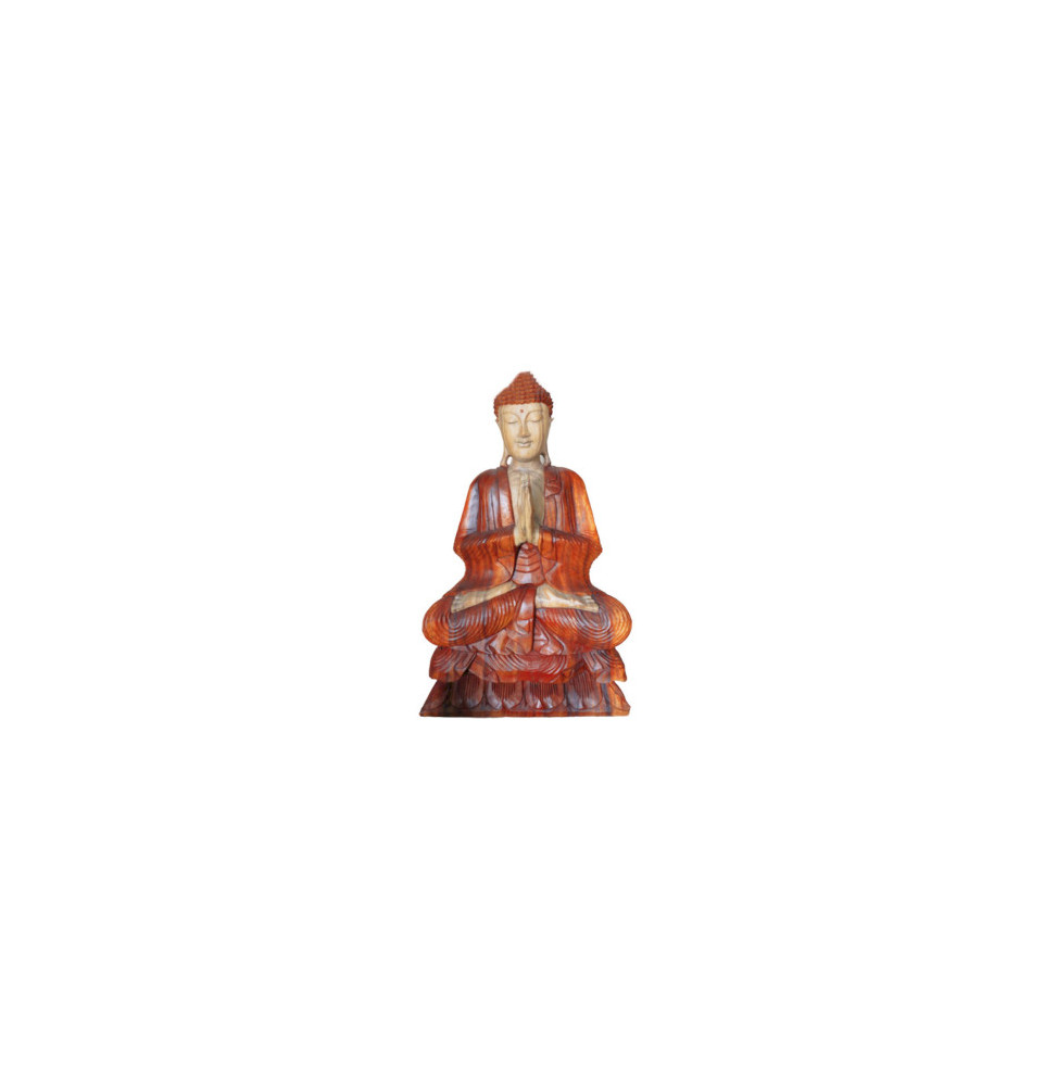 Estatua de Buda Tallada a Mano - 80cm Bienvenido
