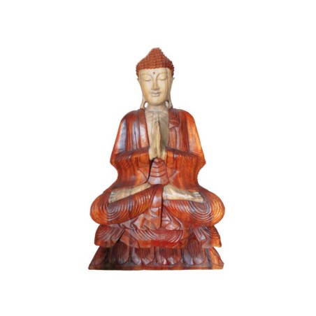 Estàtua de Buda Tallada a Mà - 80cm Benvingut