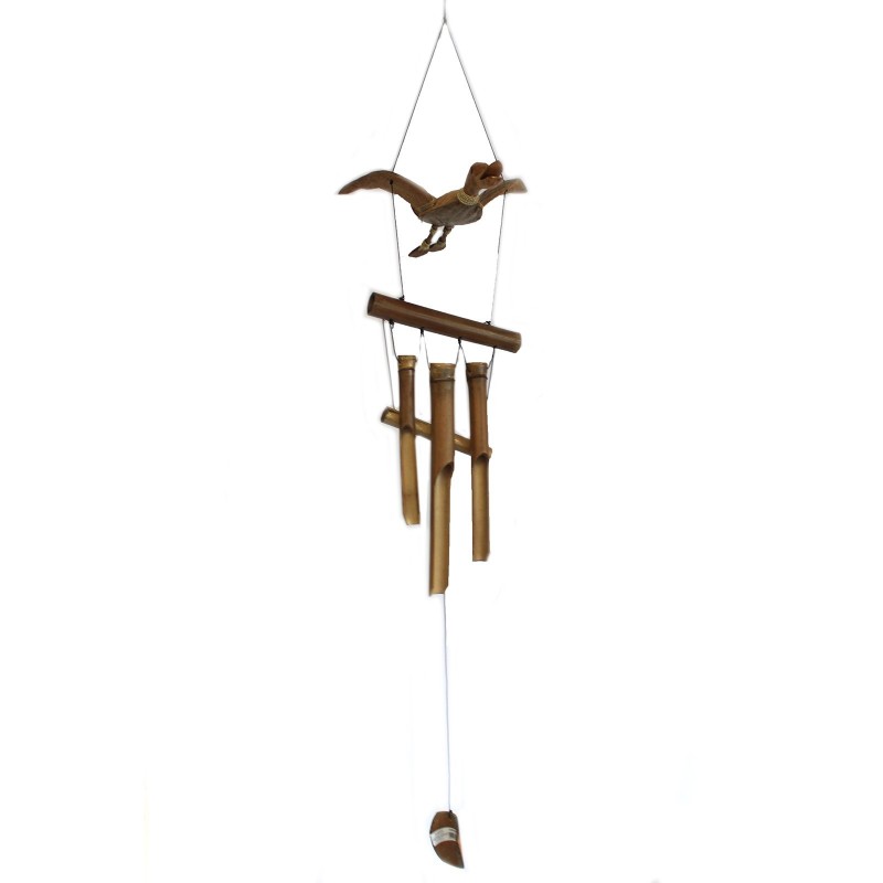 Wind Carillons - Duck-BAMBOO WIND CHIMES-HOSTENATURA