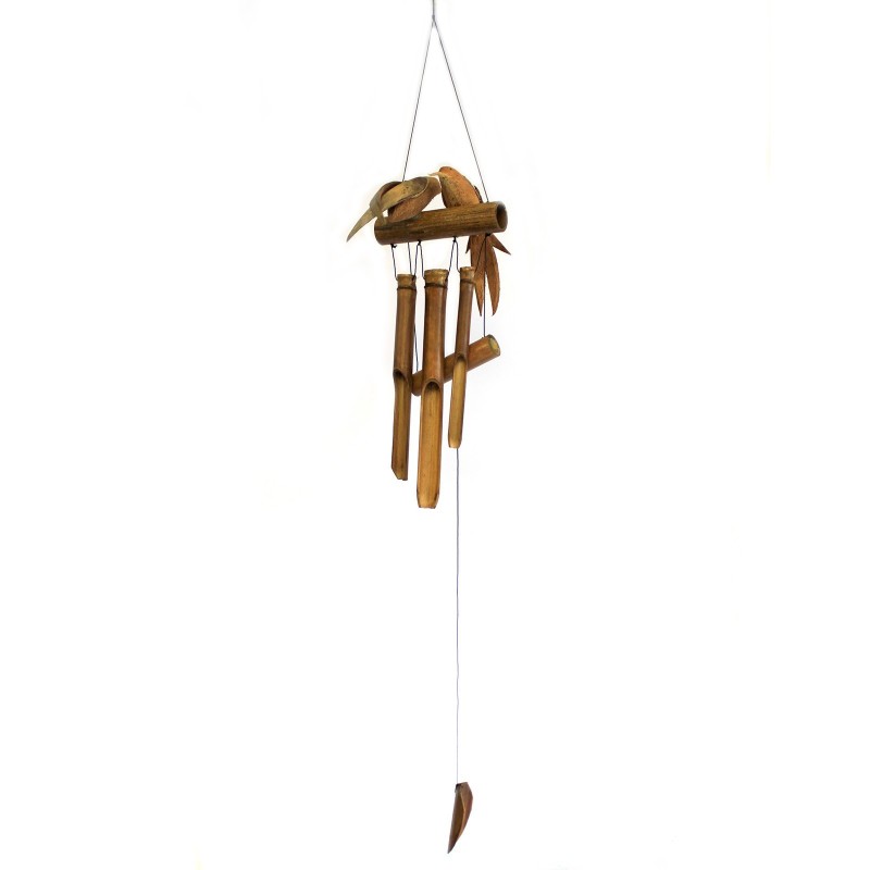 Wind Carrilones - Twin Birds-BAMBOO WIND CHIMES-HOSTENATURA