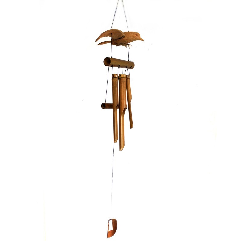 Wind Carillons - Blackbird-BAMBOO WIND CHIMES-HOSTENATURA