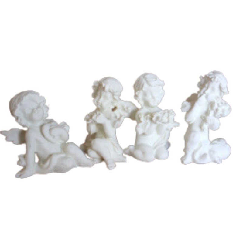 Resin Cherub (set 4)-RESIN ANGELS-HOSTENATURA