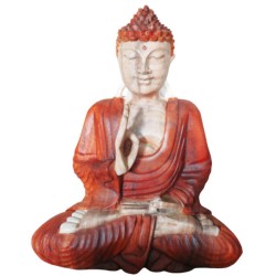 Handgeschnitzte Buddha-Statue - 30cm Lehrübertragung