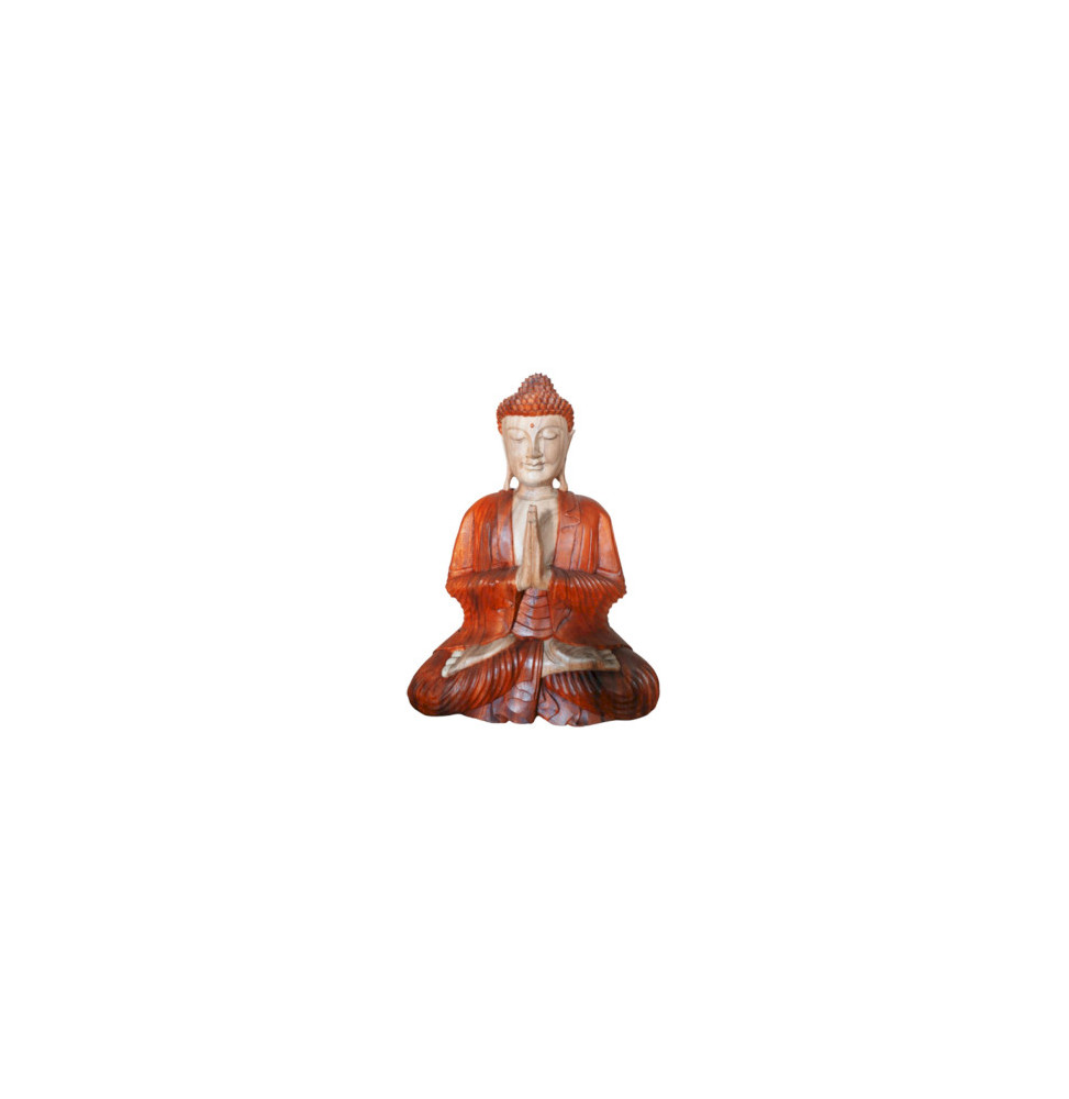 Estatua de Buda Tallada a Mano- 60cm Bienvenido-HAND CARVED BUDDHA STATUES-HOSTENATURA