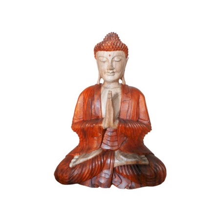 Ręcznie rzeźbiona statua Buddy - 60cm Witamy