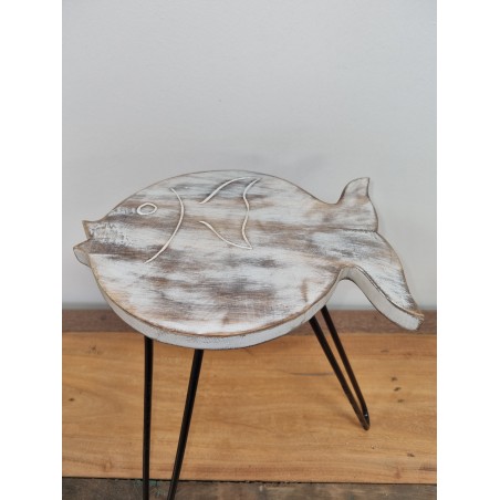 Table en bois Albasia - Blanchi