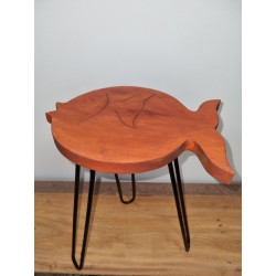 Albasia Houten Tafel - Terracotta