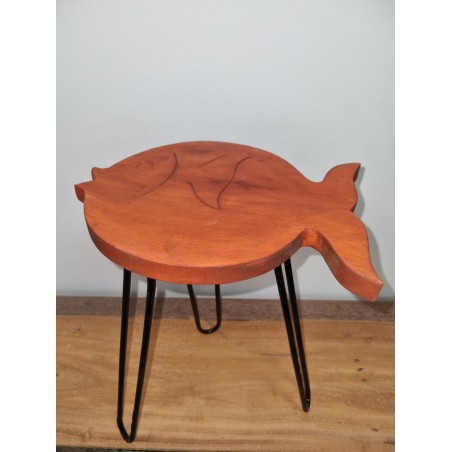 Table en bois Albasia - Terre cuite