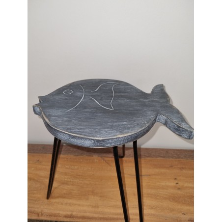 Table en bois Albasia - Grisâtre