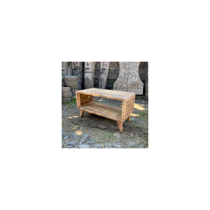 Petite table basse ronde-MEUBLES EN BOIS DE BALI-HOSTENATURA