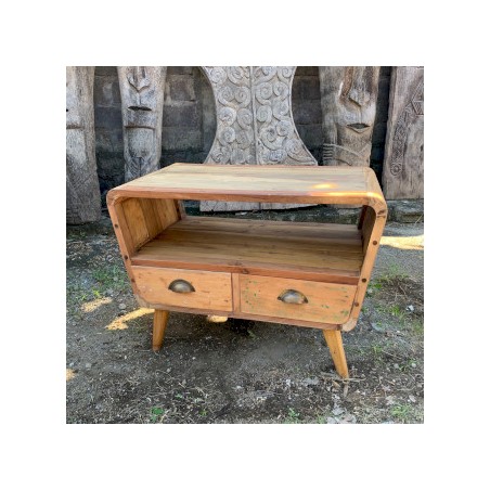 Piccolo porta TV con 2 cassetti rotondi