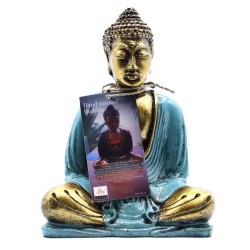 Buddha Verd Blau i Daurat - Med