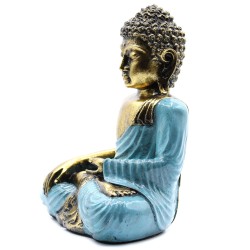 Teal and Gold Buddha - Lrg