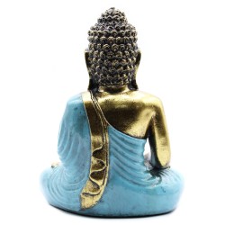 Teal and Gold Buddha - Lrg