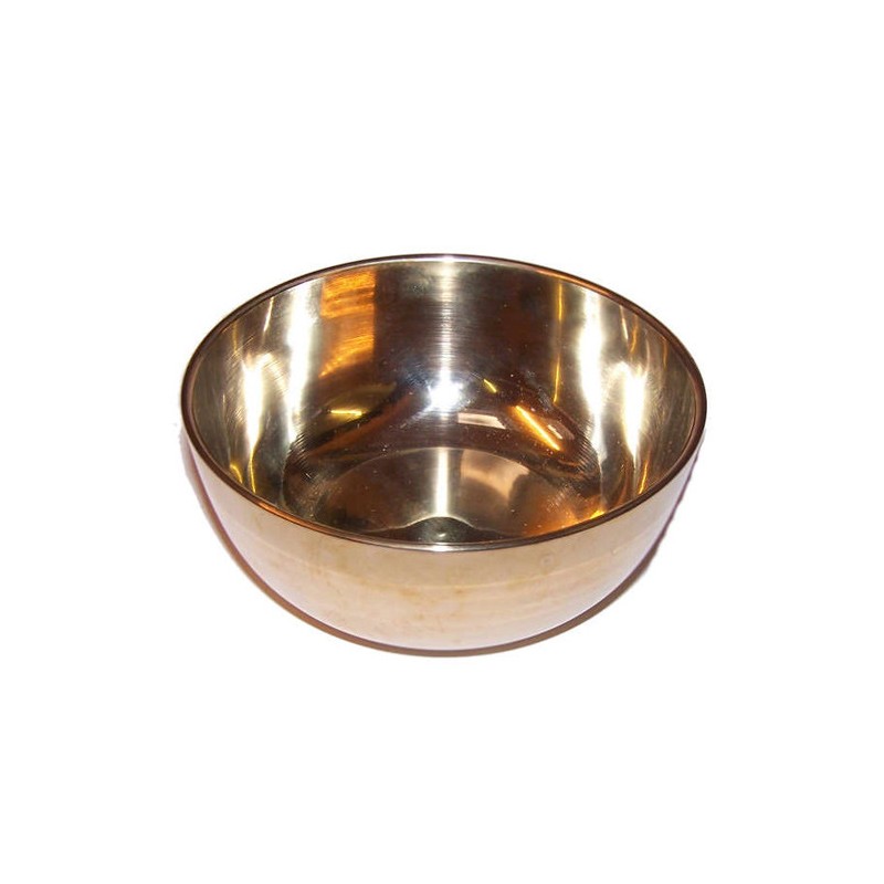 Large brass bowl - 17cm-TIBETAN ARTICLES-HOSTENATURA