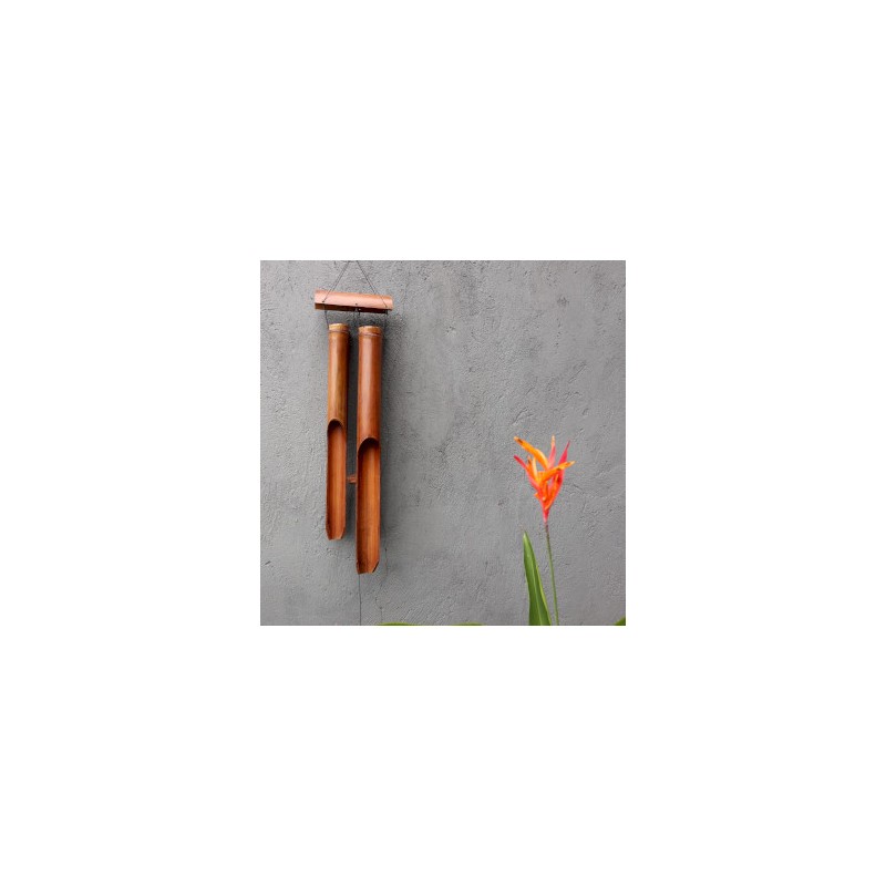 Bamboo bell - Natural finish - 4 large tubes-BAMBOO MOUNTAIN BAMBOO WIND CHIMES-HOSTENATURA