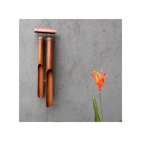Bamboo bell - Natural finish - 4 large tubes