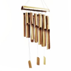 Bamboo bell - Natural finish - 12 large tubes