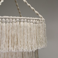 Macrame kandela-euskarri leuna - Naturala