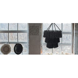 Soft Macrame Spider - Black