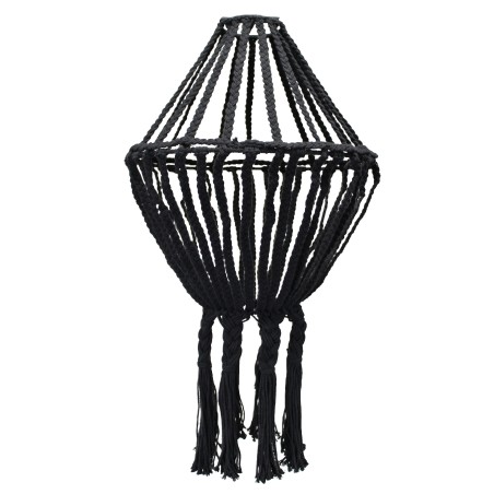 Araña grande de macramé - Negro