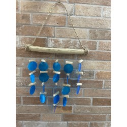 Floating wood chime - Blue