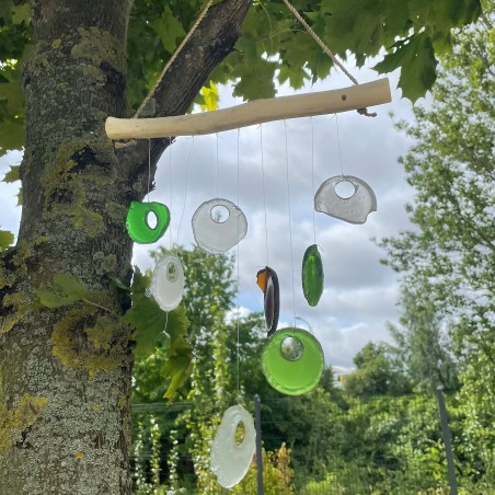 Recycled glass chime - Assortment