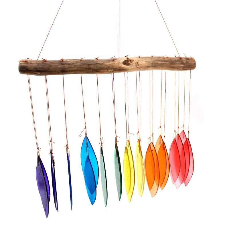 Glockenspiel aus recyceltem Glas - Regenbogen-CARRILLON AUS RECYCELTEM GLAS-HOSTENATURA