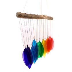 Recycled glass chime - Rainbow