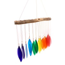 Recycled glass chime - Rainbow