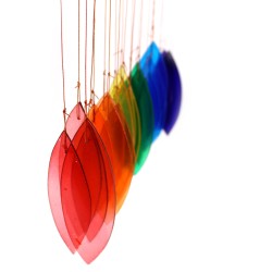 Recycled glass chime - Rainbow