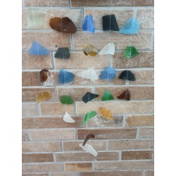 Recycled glass chime - Five strings - Multi