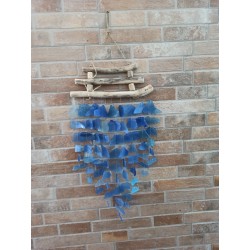 Recycled Glass Carillon - Blue