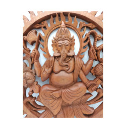 Panel de madera - Ganesh 40cm