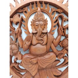 Pannello in legno - Ganesh 40cm