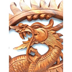 Wooden panel- Dragon 40cm