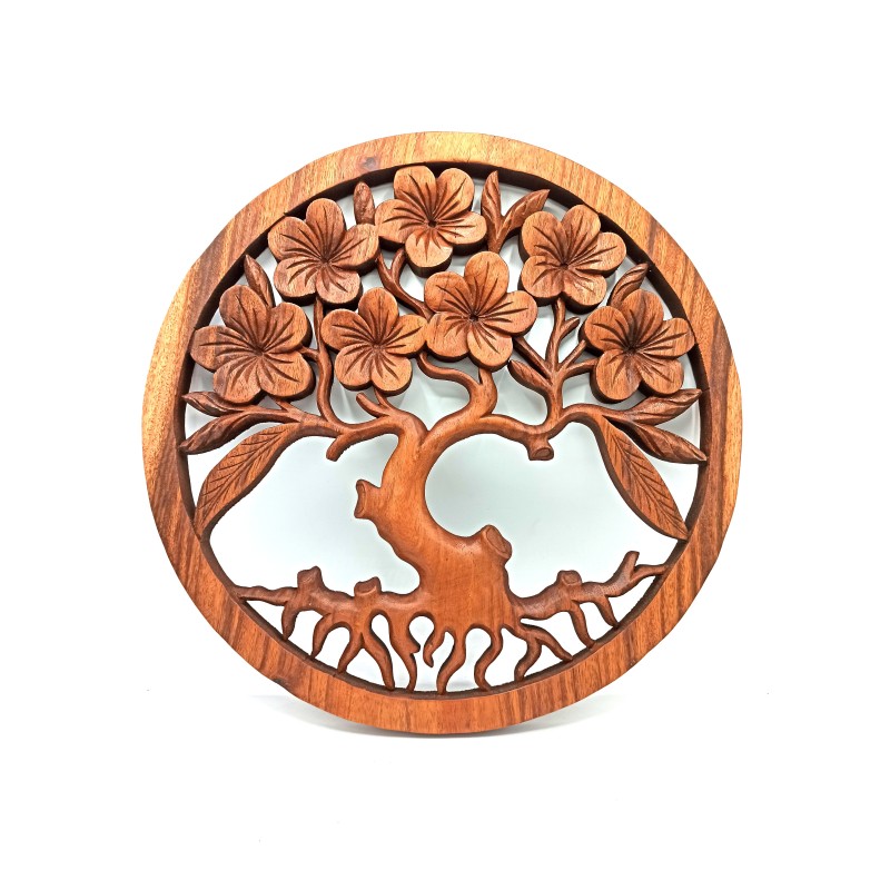 Wooden Panel - Tree of Life 40cm-DECORATIVE WOODEN PANEL-HOSTENATURA