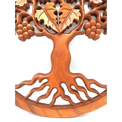 Pannello in legno - Uva Albero della Vita - 40cm