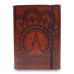 Caderno pequeno com elástico - Mandala Tibetana