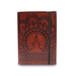 Cuaderno pequeño con elástico - Mandala tibetano