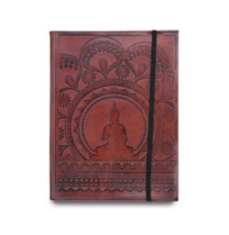 Cuaderno mediano con elástico - Mandala tibetano
